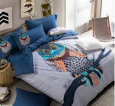 The owl bedding collection by sweet jojo designs will create a woodland setting for your little adventurer. Queen Owl Bedding Set King Size Cartoon Quilt Duvet Cover Double Blue Bed In A Bag Sheet Spread Bedsheet Sheets Cotton Thick Bed Quilt Cover Set Quilt Size Queen Bedbed Of Roses Cover