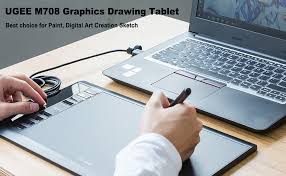 If you're a graphic designer, illustrator, or digital artist you'll know that a drawing tablet can boost your creativity and streamline your workflow. Amazon Com Graphics Drawing Tablet Ugee M708 10 X 6 Inch Large Drawing Tablet With 8 Hot Keys Passive Stylus Of 8192 Levels Pressure Ugee M708 Graphics Tablet For Paint Design Art Creation Sketch Electronics