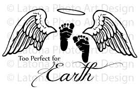 Download Miscarriage Baby Feet With Angel Wings Svg Novocom Top