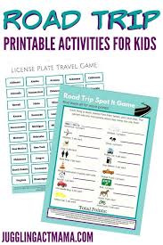 Road Trip Printable Activities For Kids Juggling Act Mama Printable Activities For Kids Road Trip Activities Travel Activities