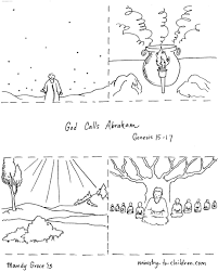 Download or print this amazing coloring page: God Calls Abraham Coloring Page Ministry To Children