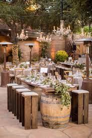 Swing From The Chandeliers At This Winery Wedding In California Rustic Country Wedding Rustic Wedding Garden Party Wedding