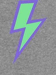 Mint Green Lightning Bolt With Purple Outline Lightweight Hoodie By Onethreesix Redbubble Lightning Bolt Mint Green Lightning
