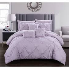 Shop wayfair for all the best purple twin comforters & sets. Twin 8pc Valentina Bed In A Bag Comforter Set Lavender Chic Home Design Target