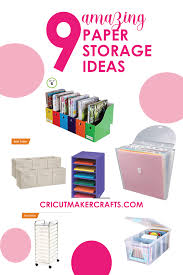 This simple square shaped storage solution will ensure a tidy craft room. 9 Amazing Craft Paper Storage Ideas Cut N Make Crafts