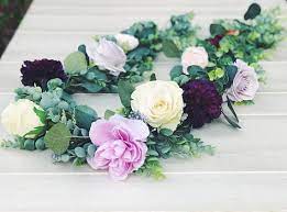Purple Flower Garland Wedding Flower Garland Flower Arch Etsy Flower Backdrop Wedding Flower Garlands Flower Garland Wedding
