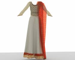 The popularity reached its peak with the famous movie character anarkali inspired by the mughal courteous wear, the name anarkali suits came into light. Artstation Stylish Designer Indian Women Dress 3d Model Swati Sharma