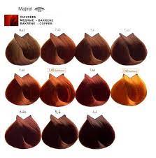 loreal majirel verf voor een perfecte kleur en glans oranje haarkleuren kastanjebruin haar kleuren haar kleuren koper