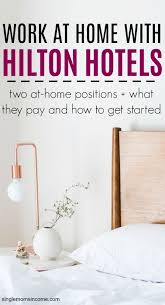 Work At Home With Hilton Hotels Two Positions Amazon Work From Home Work From Home Moms Work From Home Companies