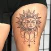 This is the reason most of the thigh tattoos are girly and feminine. 1