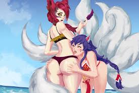 Xayah and Ahri by thats
