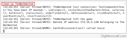 Maybe you would like to learn more about one of these? How To Use The Ban Ip Command In Minecraft
