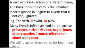 J'ai commencé à chanter à l'âge de 9 ans. What Is Infinitive In French Know It Info