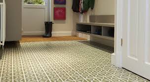Green Victorian Style Vinyl Tiles In A Hallway Hallway Flooring Harvey Maria Luxury Vinyl Flooring