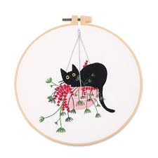 The patterns are produced by paine free crafts, imaginating, cross stitch wonders and others priced from $3.79 to $19.00. Jongmart Hand Beginner Embroidery Kit For Adults Easy Cross Stitch Kits With Pattern Animals Cat Funny Diy Embroidery Include Floss Clothe Hoop Thread And Needle Tool Kit For Starter Women Walmart Com
