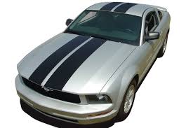2005 2009 Ford Mustang Wildstang Racing Stripes And Rally Hood Vinyl Graphics Decals Kit