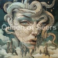 Medusa Rising Original Art, Occult Witchy Art, Pen and Ink, Alchemy Art,  Pagan Wicca Home Decor, Greek Mythology, Feminist Wall Art