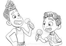 Coloring luca pixar disney sheet giulia. Luca The Disney Pixar Movie Coloring Page