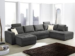 Aktuelle wohnlandschaft angebote der woche. Wohnlandschaft Antigua Mikrofaser Grau 357x222x162cm Bettfunktion Sofa Couch Polsterecke Jetzt Bestellen