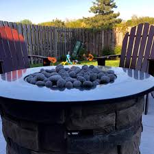 Tumbled lava rock for fire pit. Buy Skyflame Black Natural Tumbled Stones Round Lava Rock Pebbles For Indoor Outdoor Gas Fire Pit Fireplaces Garden Landscaping Decoration Cultivation Of Potted Plants 10 Pounds 1 2 Inch Size Online In Indonesia B07gdh1klr