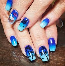 Just go for pastel blue matte color for your winter coffin nails. Blue Coffin Shaped Nails Ombre Nail And Manicure Trends