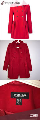 Ever New Red Coat Red Coat Clothes Design Colorful Coat