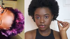 The combination of purple and black hair is not only stunning, but it is also kind of daring. I Dyed My 4c Natural Hair Purple And It Fell Off The Perfect Dye For Natural Hair Youtube