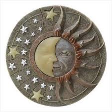 Celestial Glow In Dark Stepping Stone Sonne Mond Und Sterne Trittsteine Garten Gartenfiguren