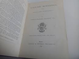 In fact, data from a census bureau study reveals that the number of hispanic surnames in the top 25 doubled between 1990 and 2000. English Surnames Their Sources And Significations Von Charles Waering Bardsley Acceptable To Good Hardcover 1884 Third Eurobooks Ltd