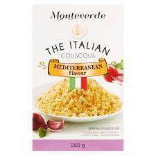 Dry uncooked couscous dietary and nutritional information facts contents table. Monteverde Mediterranean Flavoured Couscous 250g Cous Cous Rice Pasta Noodles Cous Cous Food Cupboard Food Checkers Za