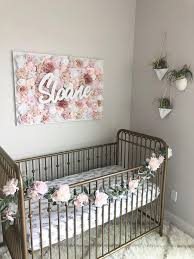 Baby Girl Nursery Wall Decor Blush Blush And Mauve Nursery Etsy Nursery Wall Decor Girl Baby Girl Wall Decor Girls Wall Decor