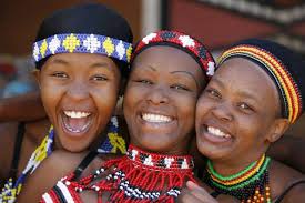 Happy Zulu women from South Africa...