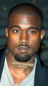 Celebrities without facial hair pt. 9 #kanyewest #hair #beard #rec  #photoshop #facialhairremoval #nohair #facial #celebrities #eyebrows #nikoo0