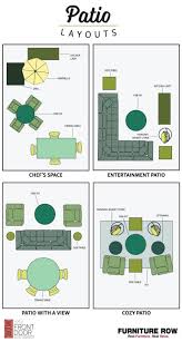 Patio Layout Guide The Front Door Patio Layout Patio Furniture Layout Patio Furniture Placement