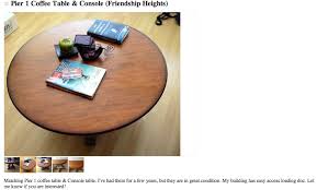 Coffee table, console table, 2 x end tables. Craigslist Free Stuff Best Of Worst Of