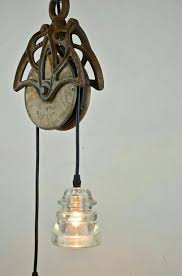 Pin By Asuman Erdil On Diy Insulator Lights Glass Insulators Pulley Light
