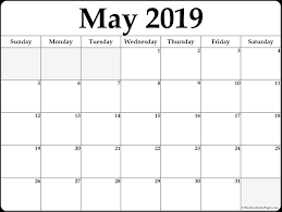May 2019 Calendar Printable Template Site Provides Calendarmay 2019 Blank Template Calendar Word Free Printable Calendar Monthly Editable Calendar