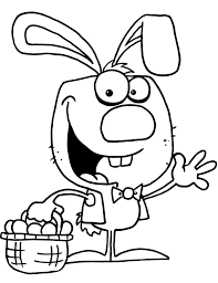 Coloring in a large selection allow every day to find new and interesting material. Easter Bunny With Basket Coloring Page Free Printable Coloring Pages For Kids