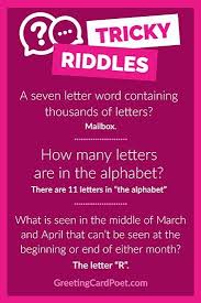 Tricky Riddles To Leave Your Friends Mystified Luckily Answers Provided Tricky Riddles Riddles Funny Riddles