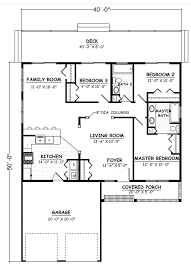 You will discover many styles in our 3 bedroom 2 bathroom house plan collection including modern country traditional. House Plan 40647 Traditional Style With 1200 Sq Ft