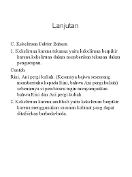 Penggunaan kalimat efektif perlu diperhatikan baik dalam tulisan maupun secara lisan. Kekeliruan Berpikir Kekeliruan Fallacy Adalah Kekeliruan Penalaran Yang