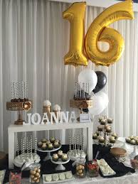 Black And Gold Candy Bar Sweet Sixteen Candy Bar Cupcakes Pops Gold White And Black Theme Sweet Sixteen Candy Bar Sweet Sixteen Parties Gold Candy