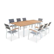Table De Jardin Extensible 8 Chaises Sevilla En 2020 Table De Jardin Bois Jardins En Bois Salon De Jardin