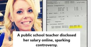 Public School Teacher Posted Her Salary Online, And It's Causing An Uproar.  Check the 1st comment👇