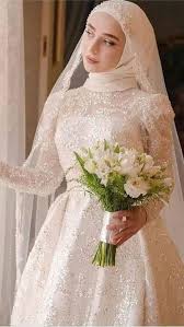 صور عرايس محجبات جميلة جدا In 2021 Muslim Wedding Dress Hijab Bride Muslimah Wedding Dress Muslim Wedding Dresses