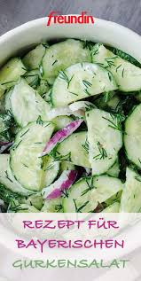Bayerischer Gurkensalat Freundin De Gurkensalat Gurkensalat Rezept Rezepte