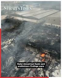 Olak Lempit factory fire ...