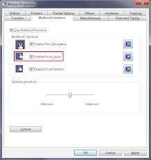 How To Enable Or Disable The Pinch Zoom Feature On Notebook Computer Sony Usa