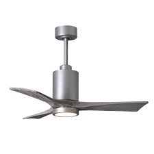 Guaranteed low prices on all modern lighting, furniture and accessories + free shipping on most orders! Matthews Fan Company Patricia Led Light 42 Inch Paddle Outdoor Ceiling Fan In Brushed Nickel 3 Barnwood Tone Blade Pa3 Bn Bw 42