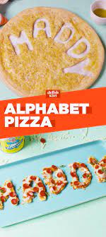 Alphabet Pizza Recipe Kids Lunch Recipes Deli Lunches Recipes